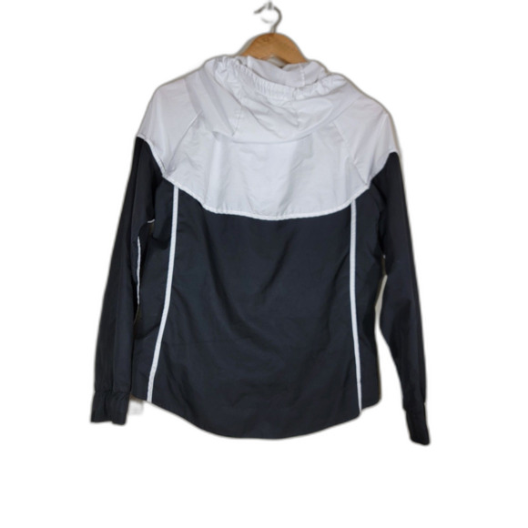 Nike Women's Hoodie Windbreaker Black & White Jacket - Small - Picture 2 of 7